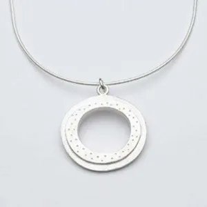 Emily Rosenfeld Sterling Silver Open Circle Necklace