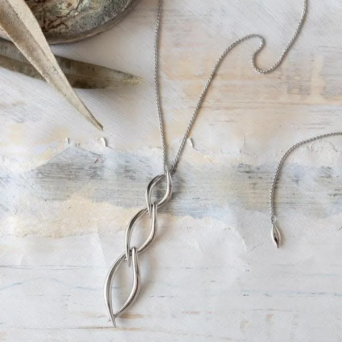 Entwine Twine Twist Trio Link Necklace 90229RP