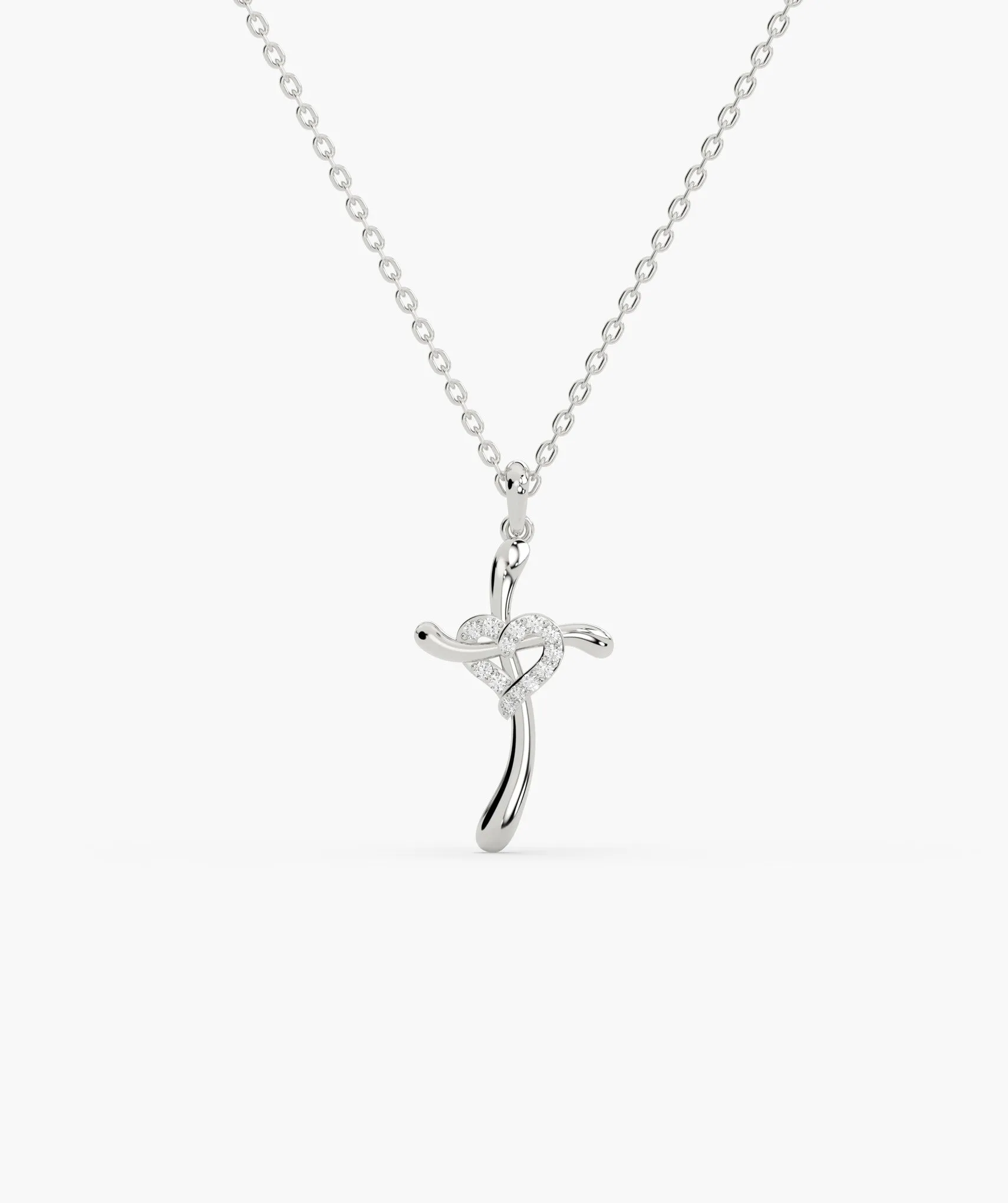 Eternal Twist Cross Necklace