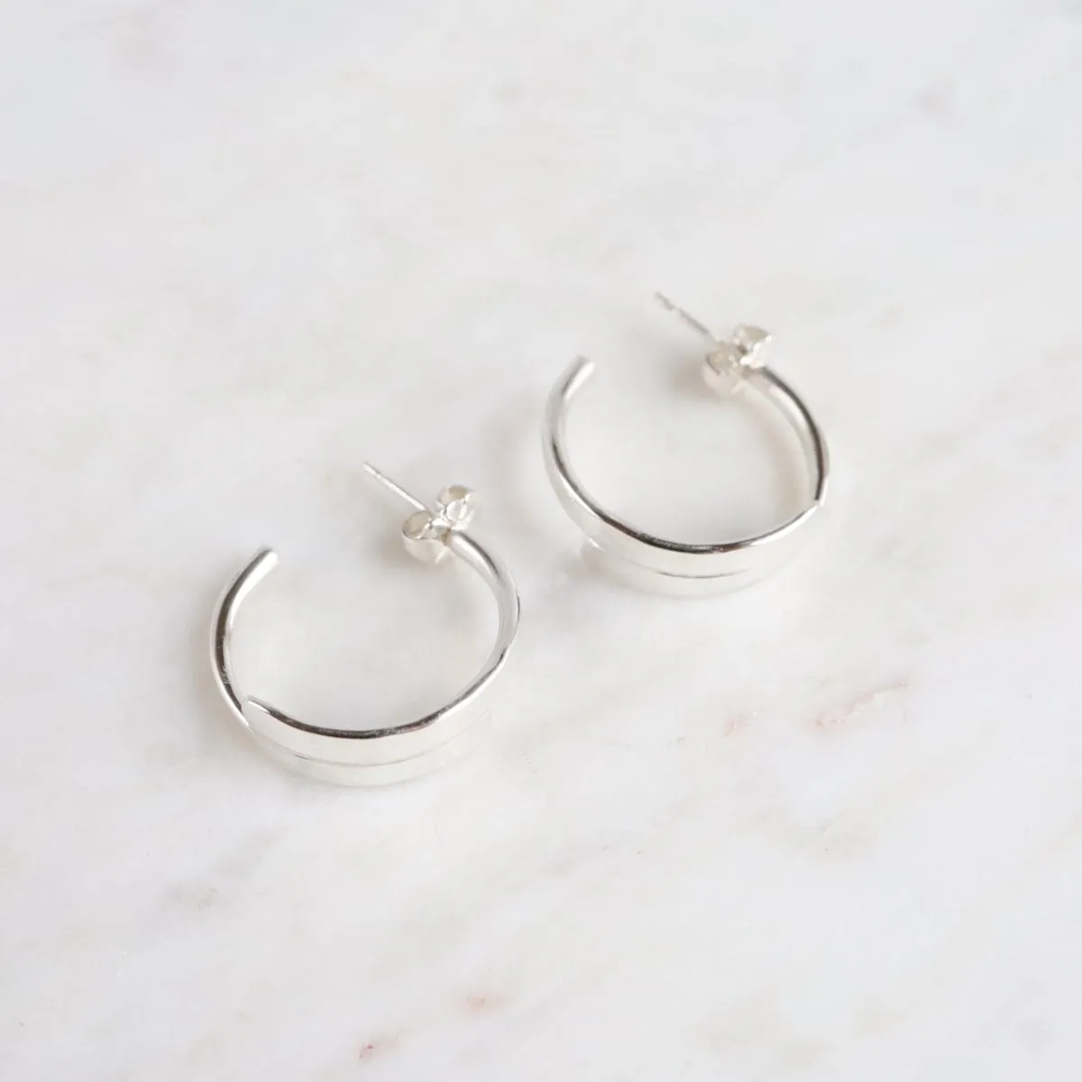Extra Small Flat Hoop Earring