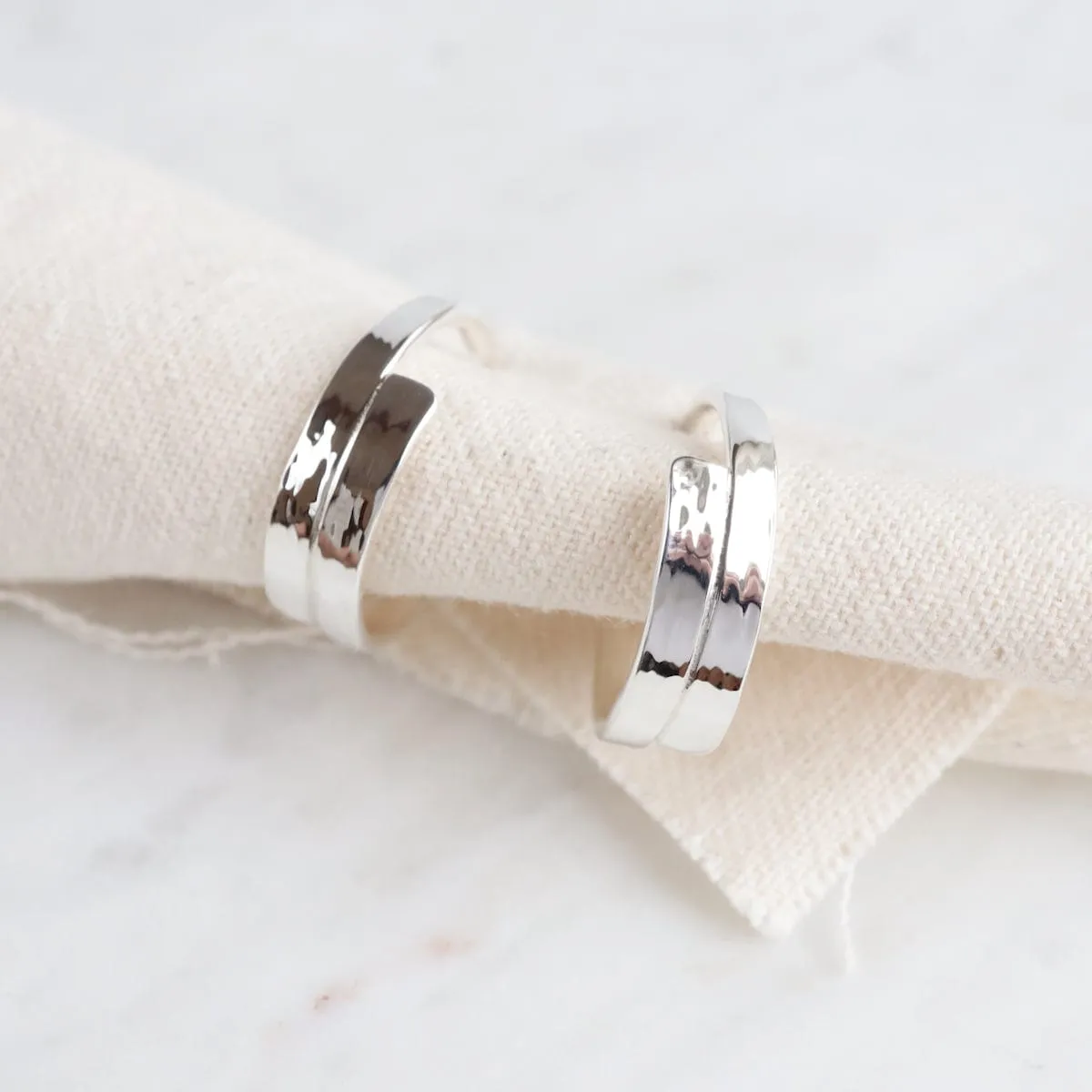 Extra Small Flat Hoop Earring