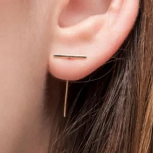 Fashion T Shape Simple Women's Earrings
