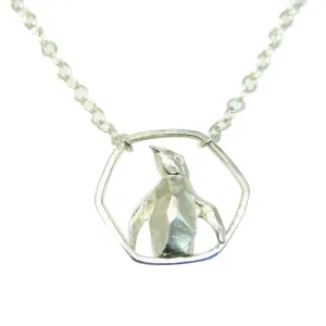 Fearless! Penguin Geometric Hoop Necklace