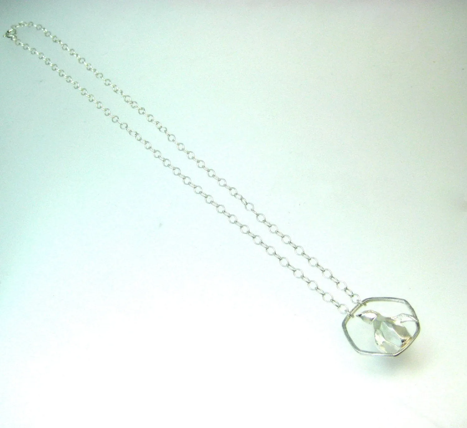 Fearless! Penguin Geometric Hoop Necklace