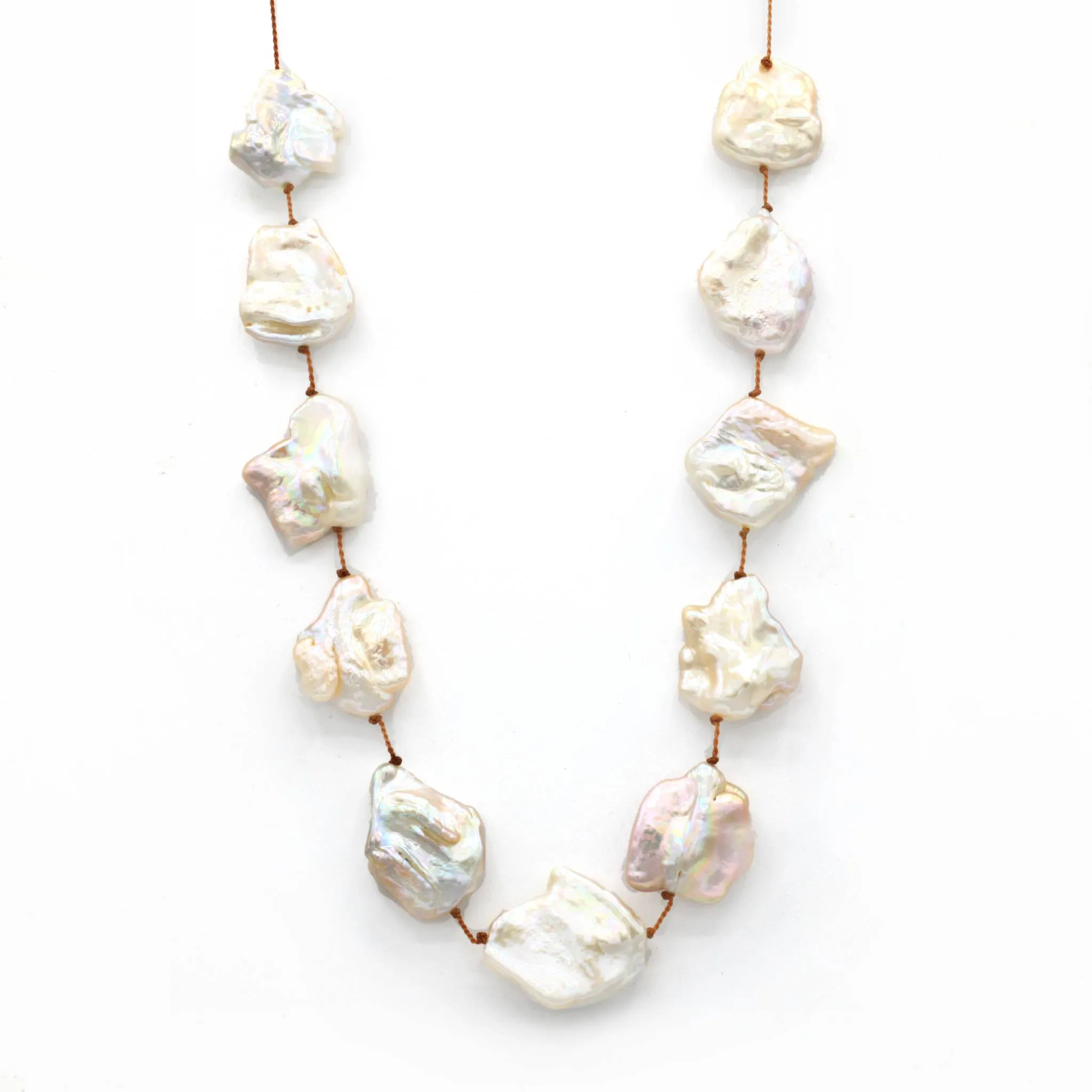 Floating Baroque Pearl Necklace