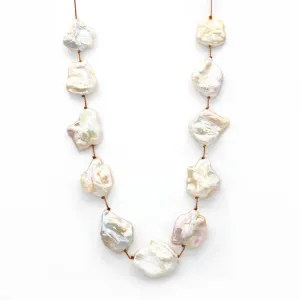 Floating Baroque Pearl Necklace