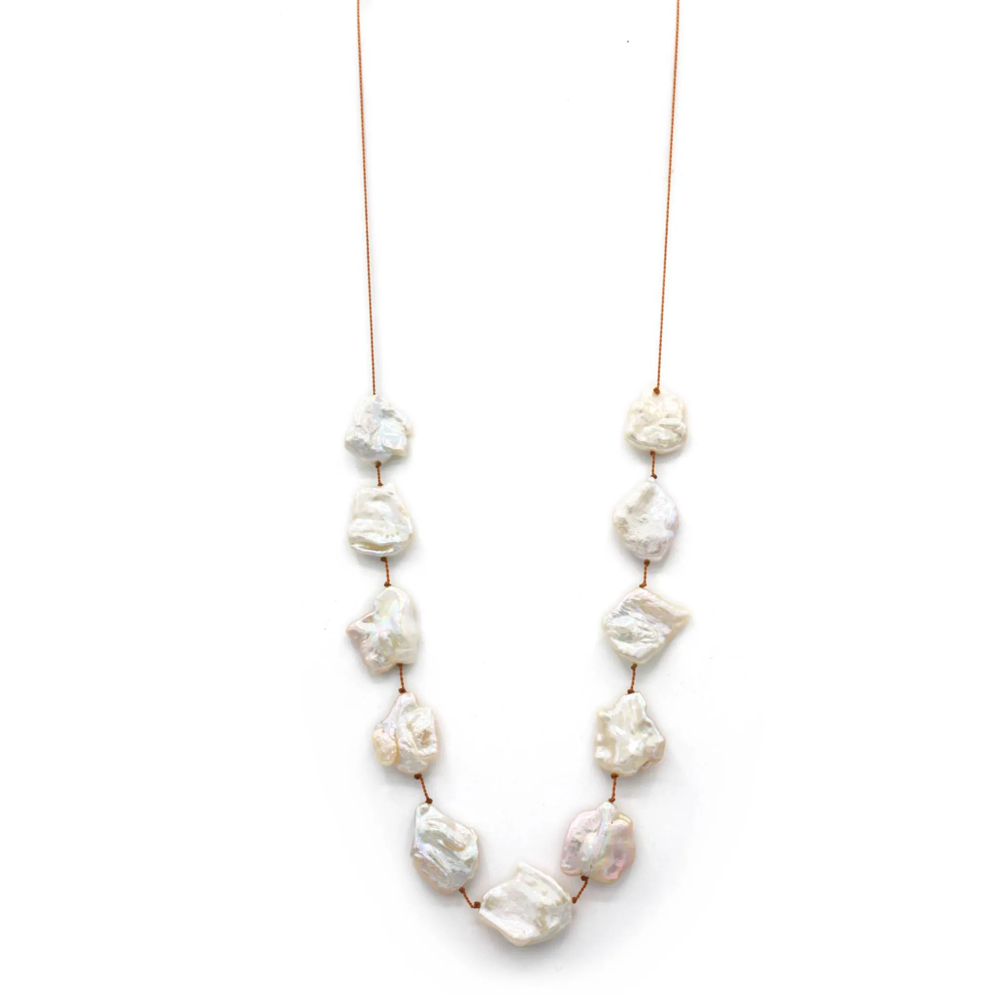 Floating Baroque Pearl Necklace
