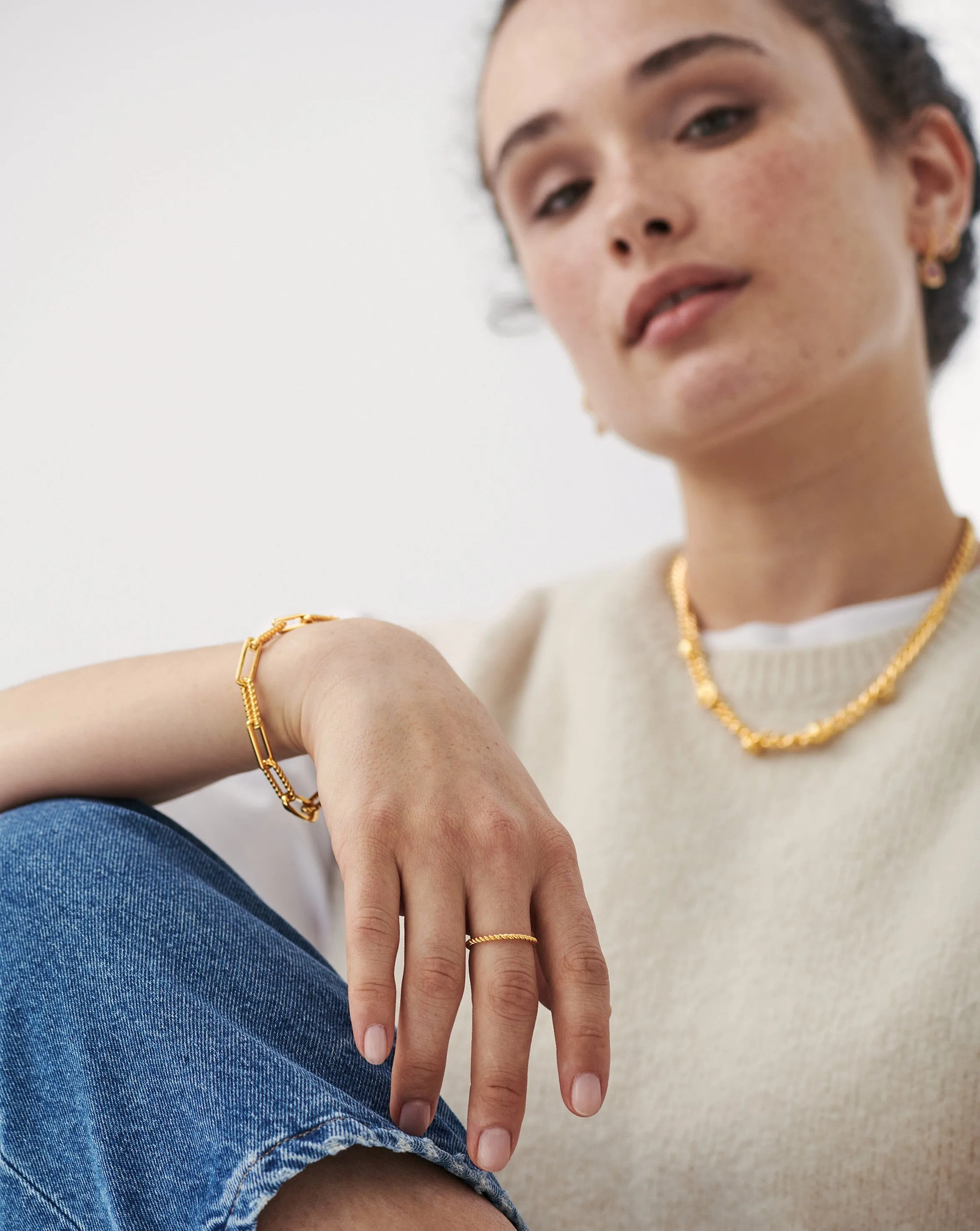 Flux Stacking Ring | 18ct Gold Vermeil