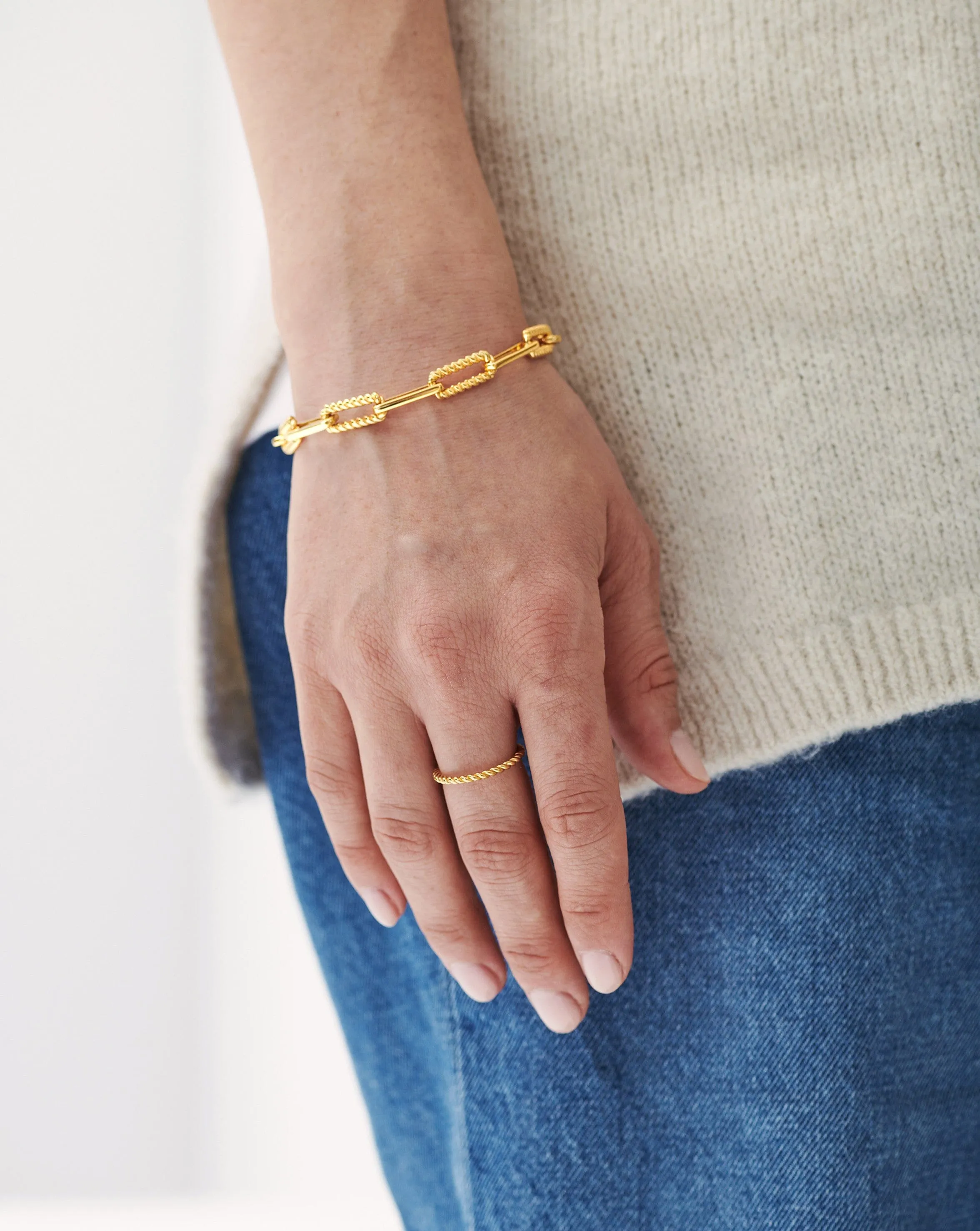 Flux Stacking Ring | 18ct Gold Vermeil