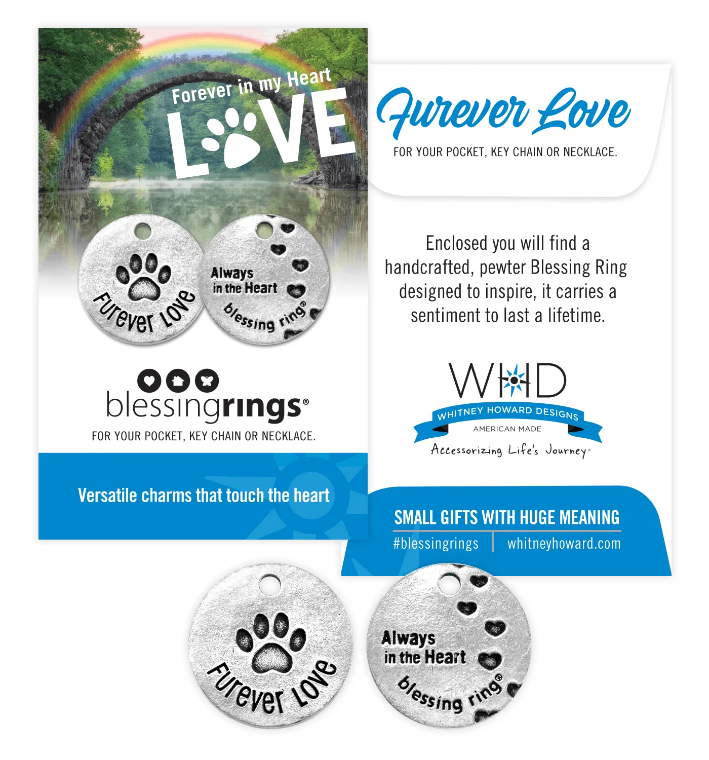 Furever Love, Always in the heart Blessing Ring