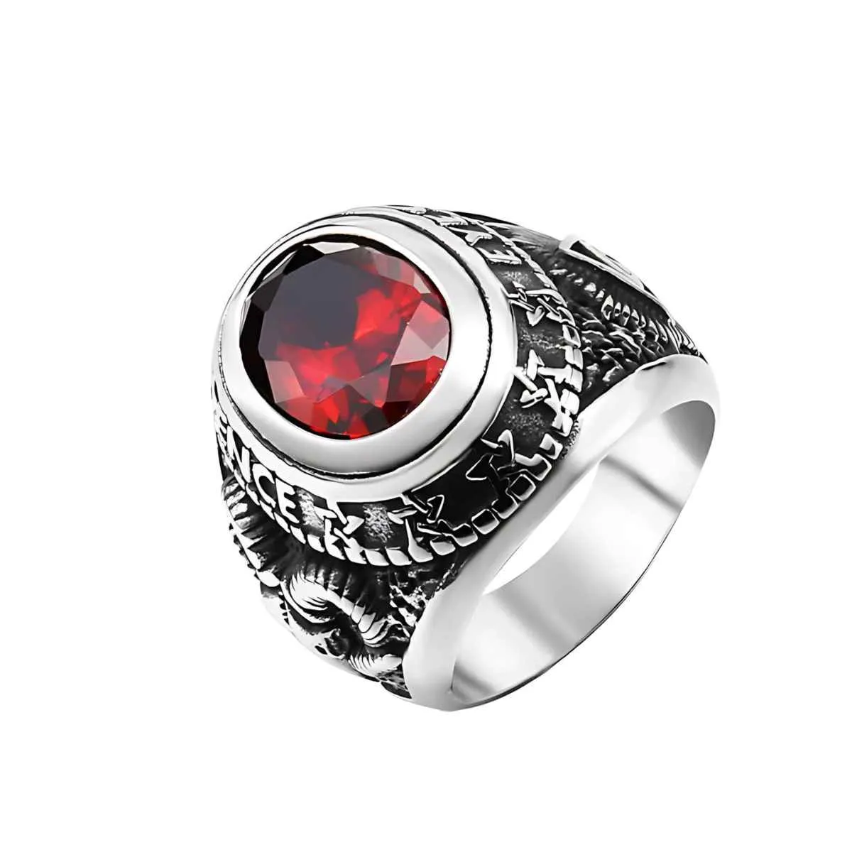 Gem Goat Head Ring