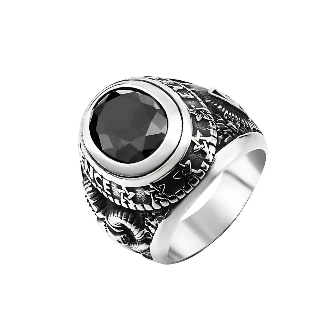 Gem Goat Head Ring