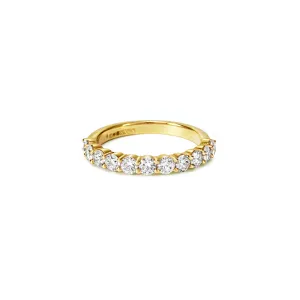 Gold Claw Set Diamond Eternity Ring