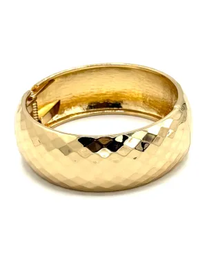 Gold Hammered Bangle