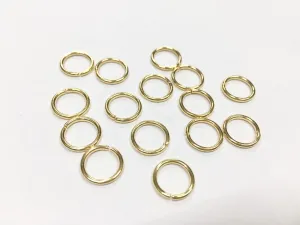 Golden Metal Connector Jump Rings- 10 mm