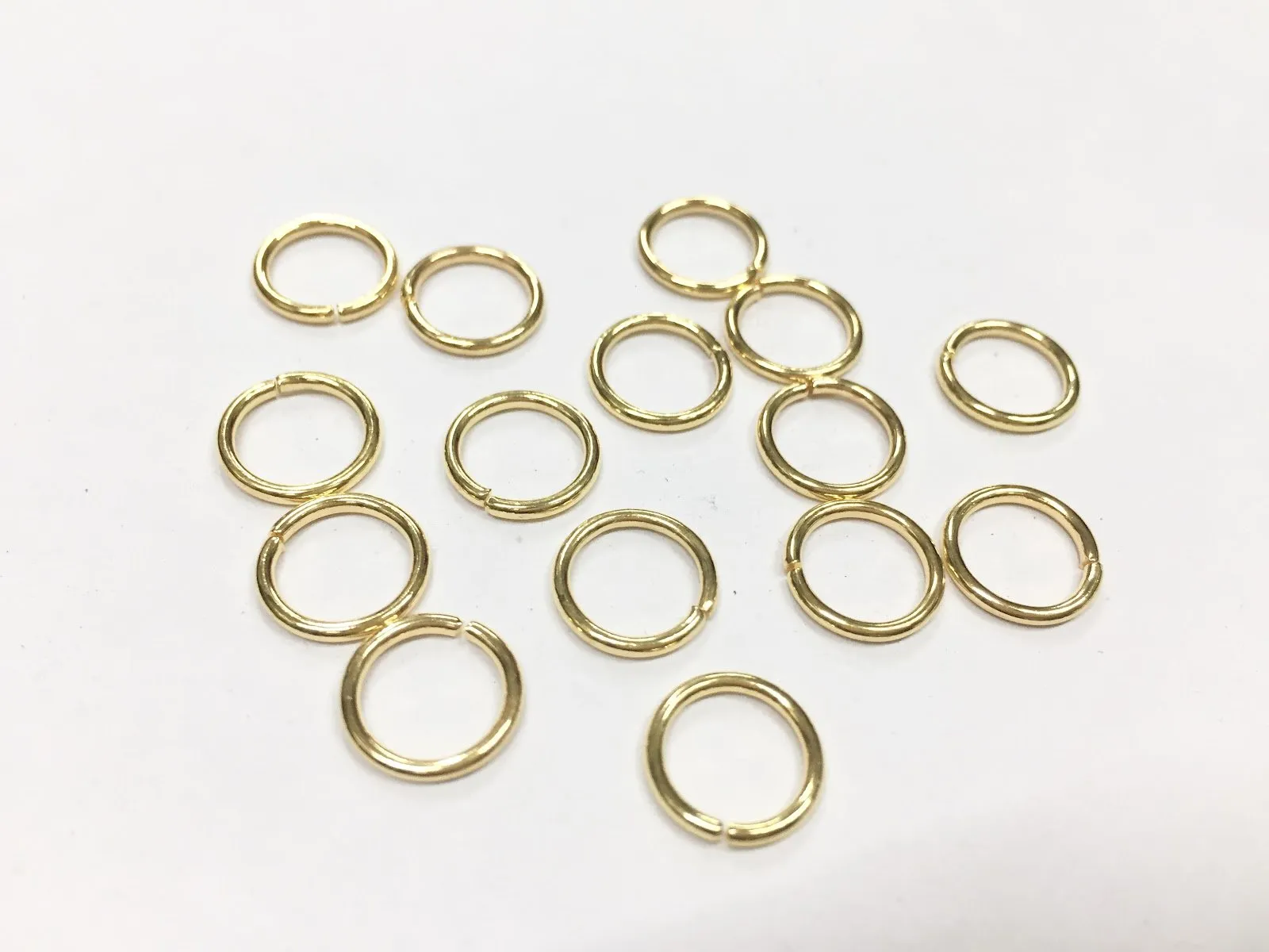 Golden Metal Connector Jump Rings- 10 mm