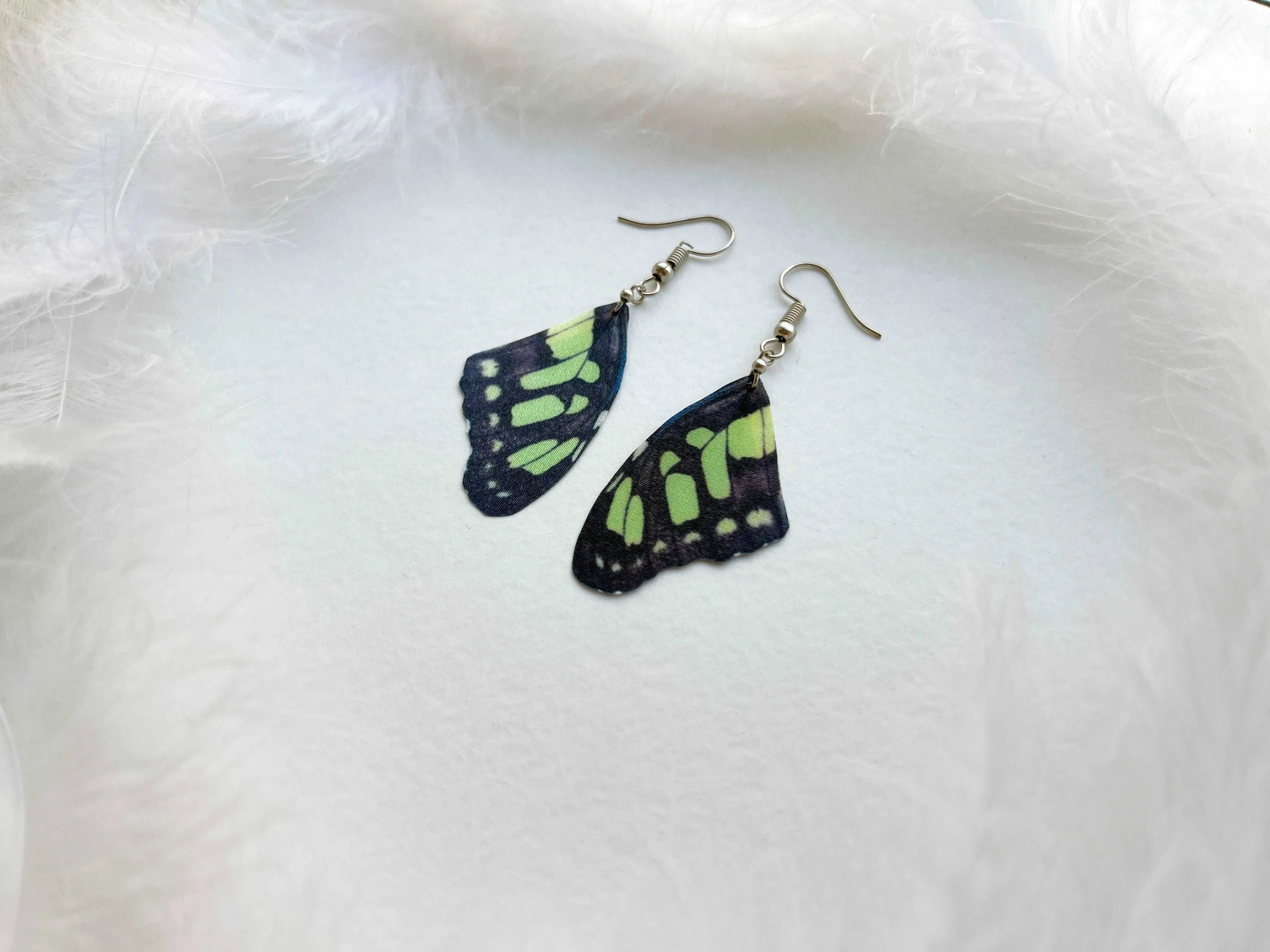 Green Fairy Wings Earrings Perfect Gift For Anyone Who Love Butterflies