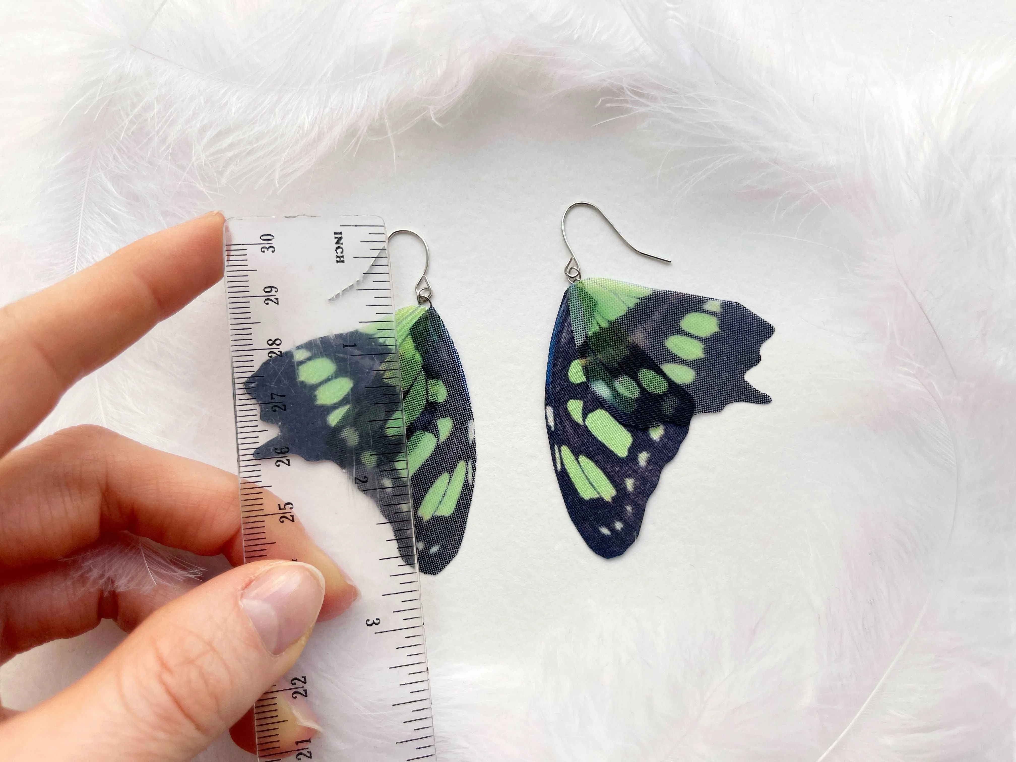 Green Fairy Wings Earrings Perfect Gift For Anyone Who Love Butterflies