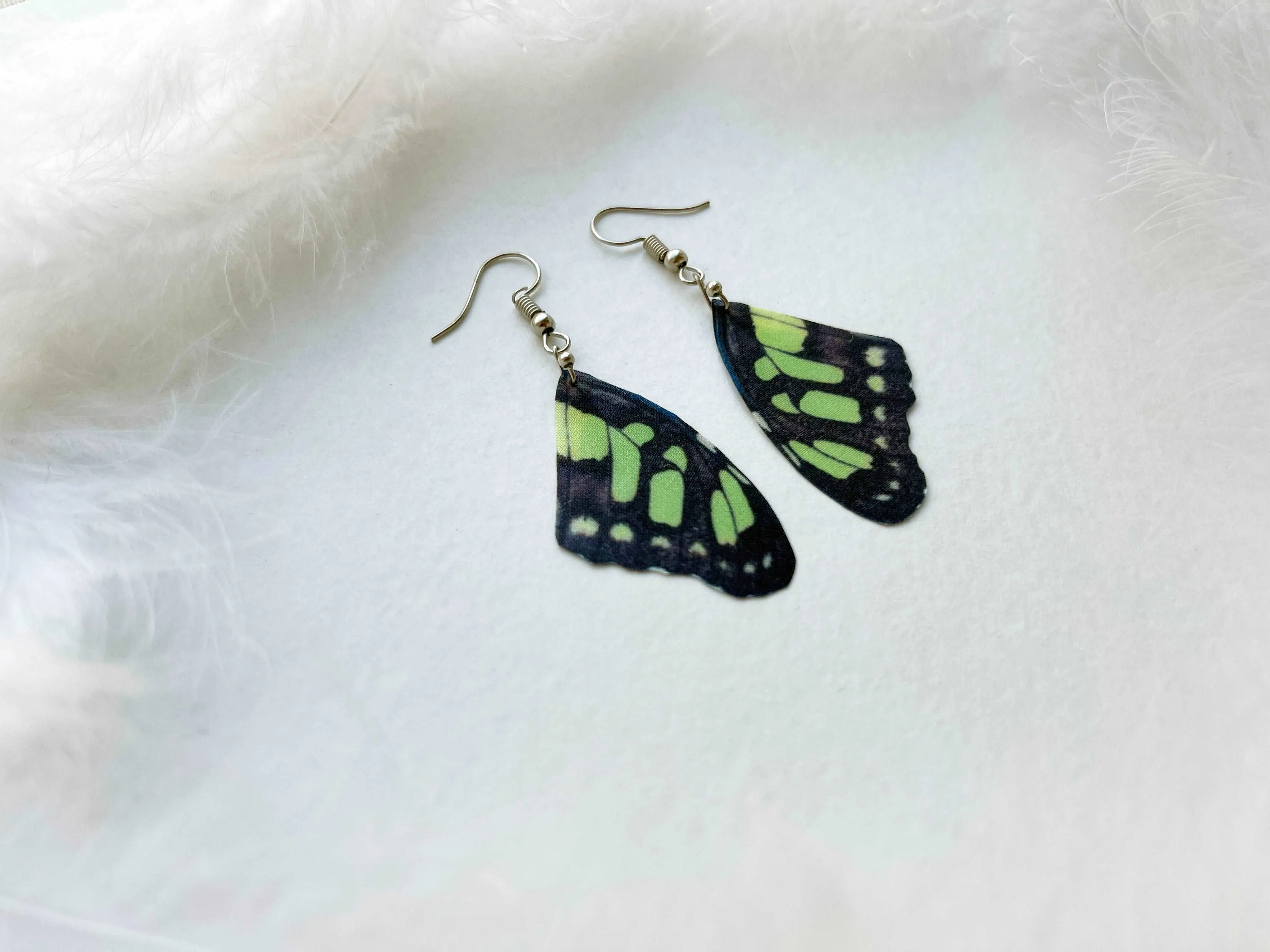 Green Fairy Wings Earrings Perfect Gift For Anyone Who Love Butterflies