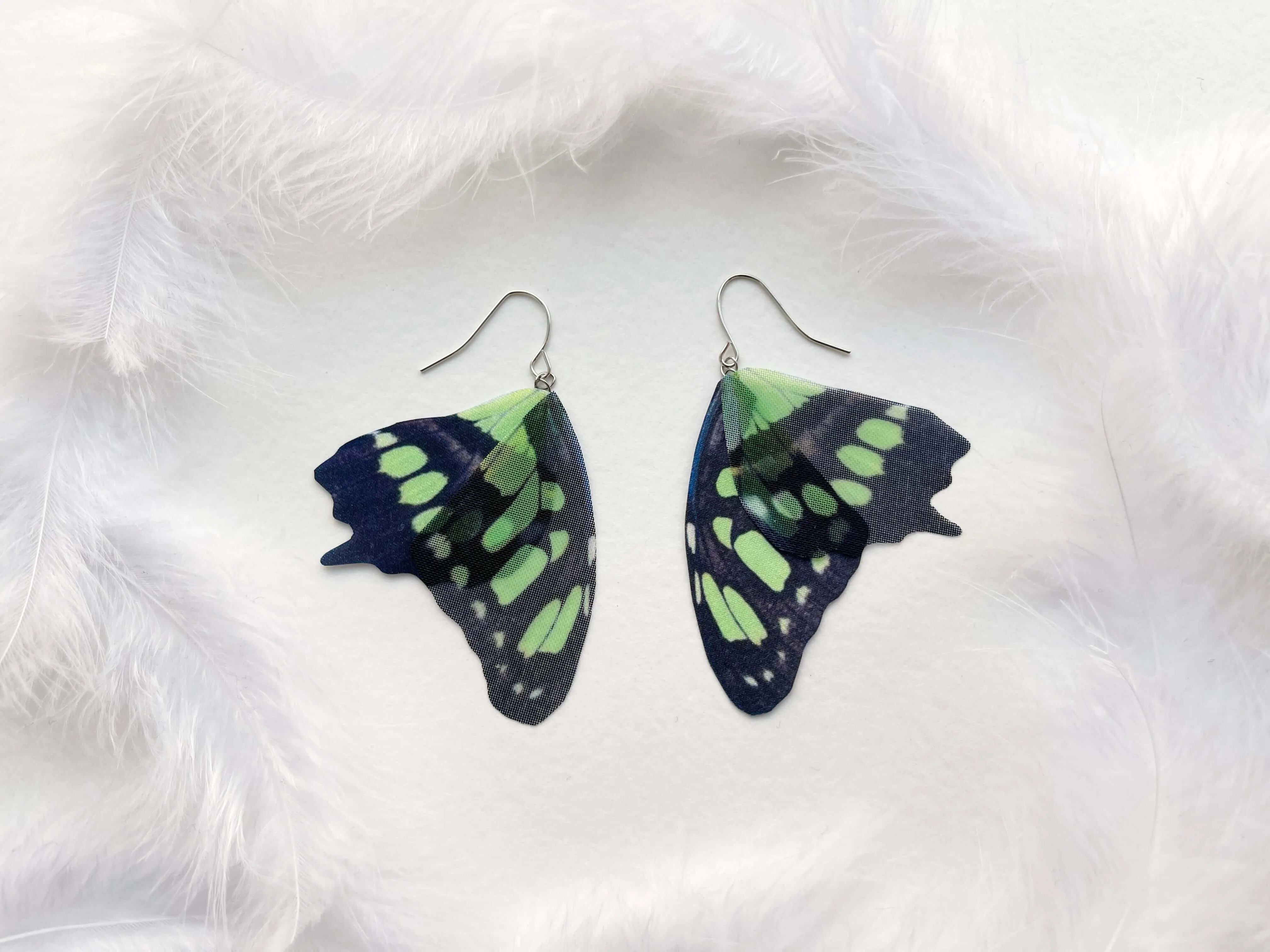 Green Fairy Wings Earrings Perfect Gift For Anyone Who Love Butterflies
