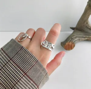 Hammered Adjustable Ring