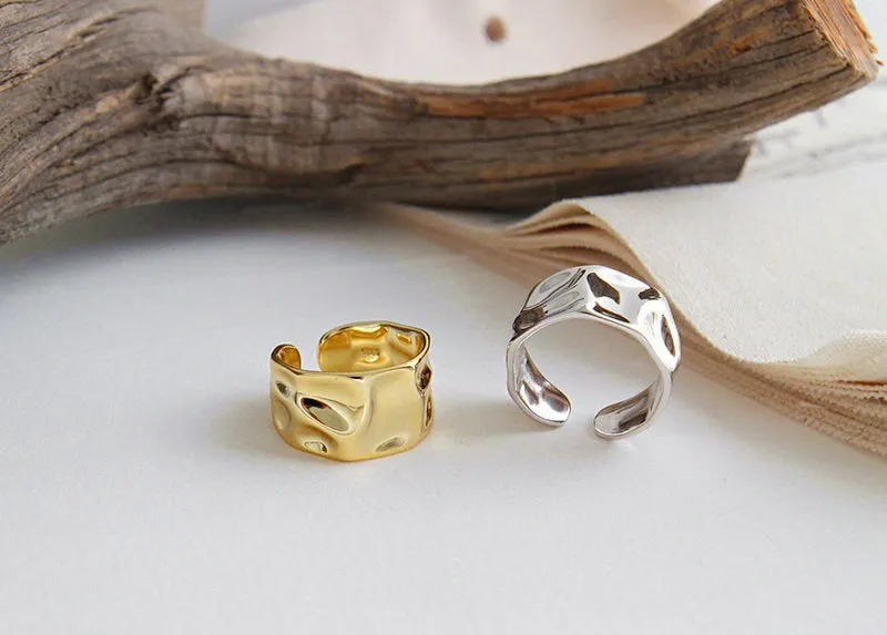 Hammered Adjustable Ring