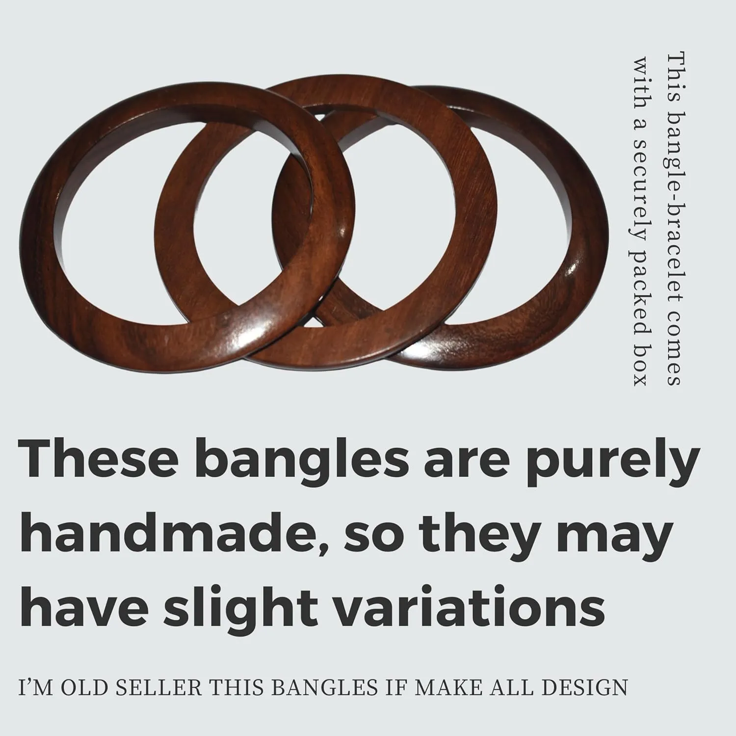 Handcrafted Wooden Bangle - Elegant Natural Wood Bracelet, Lightweight, Perfect for Everyday Wear or Special Occasions.