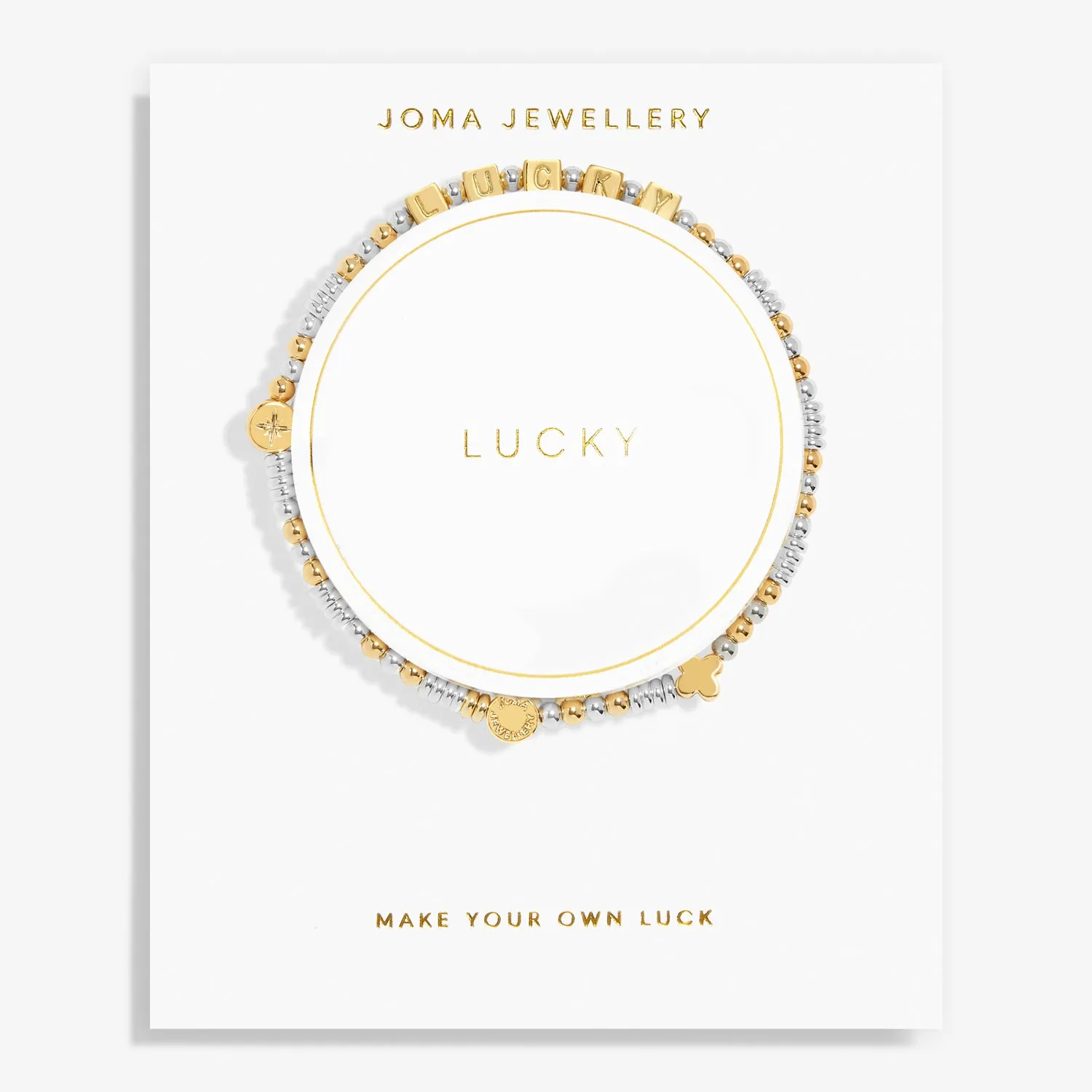 Happy Little Moments Lucky Silver Gold Plated Bracelet 7526