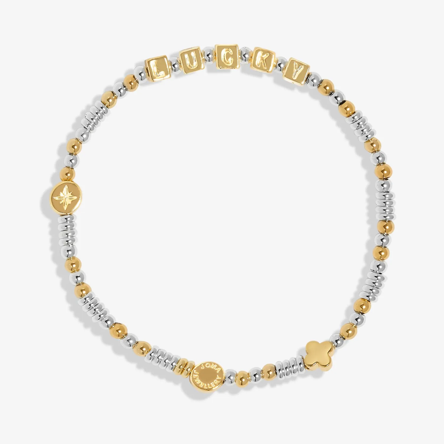 Happy Little Moments Lucky Silver Gold Plated Bracelet 7526