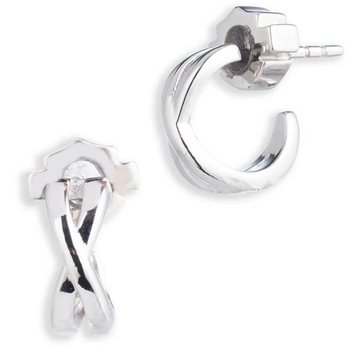 Harley-Davidson Women's Infinity Crystal Necklace & Earring Set, Sterling Silver