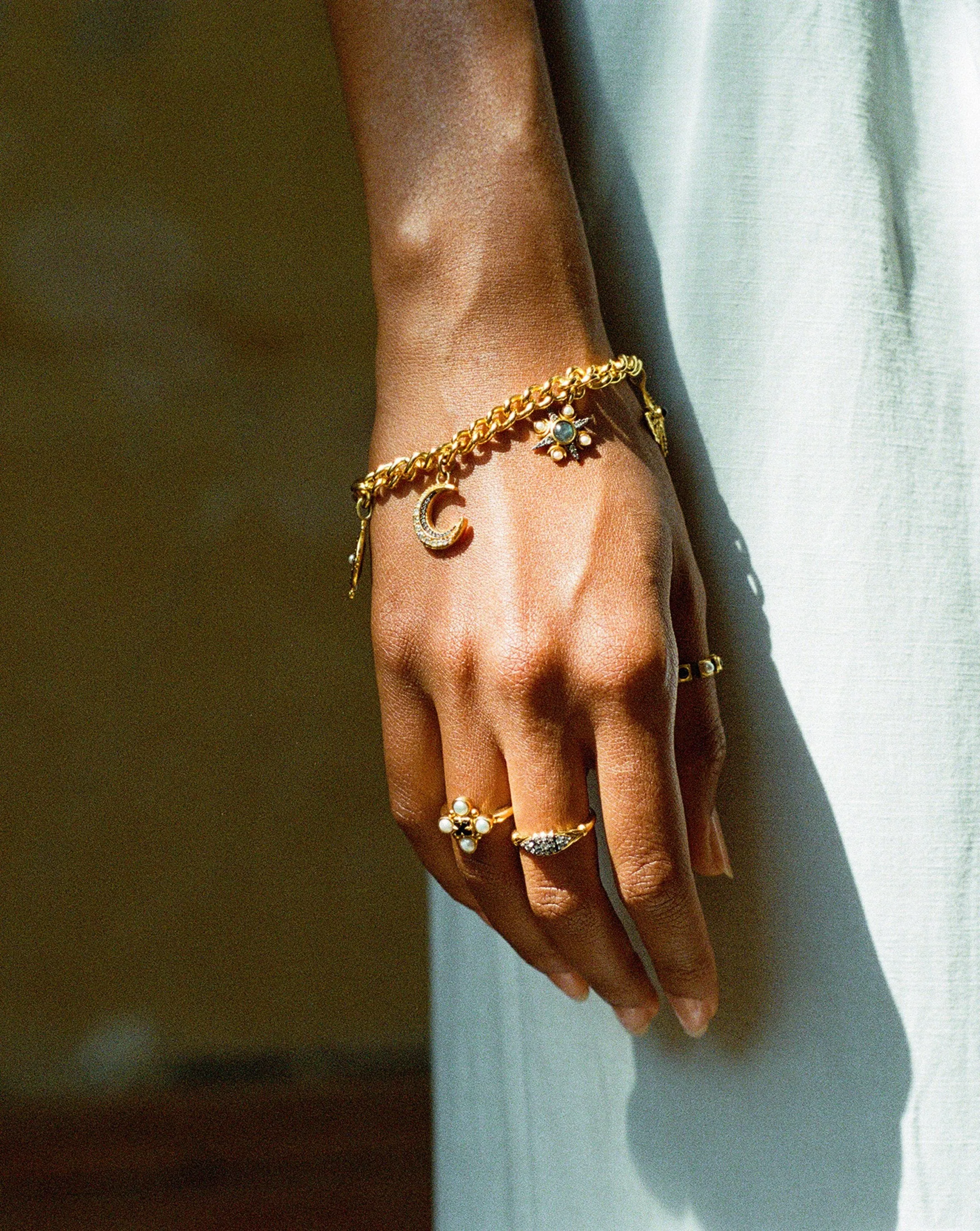 Harris Reed Gilded Pave Ring | 18k Gold Vermeil/Cubic Zirconia