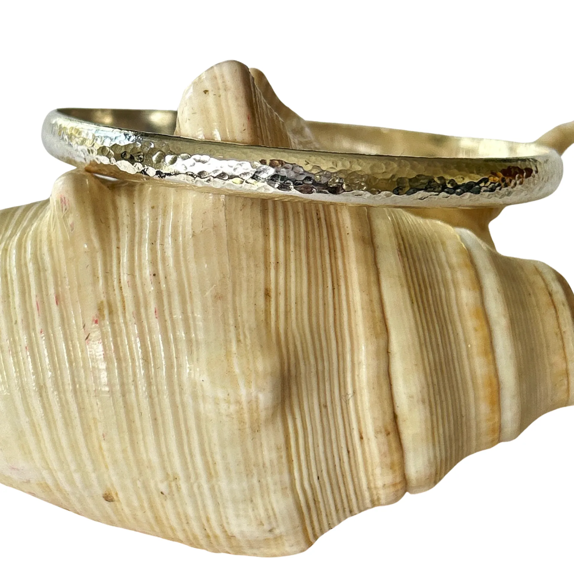 Heavy Domed Sterling Silver Bangle