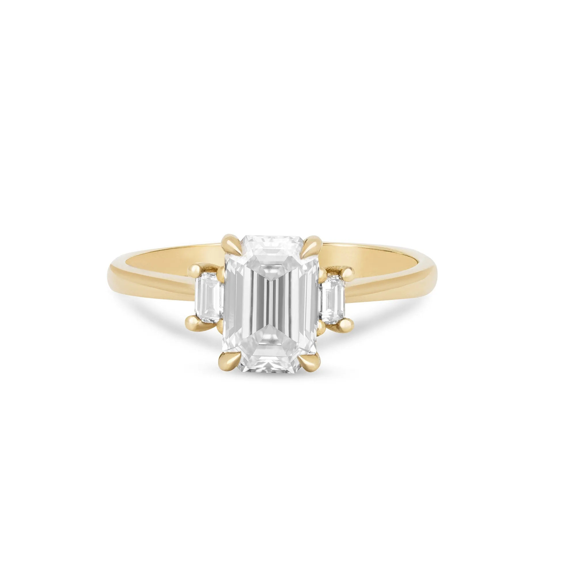 Hero 1.6ct Lab-Grown Diamond Engagement Ring - 14k Gold Polished Band