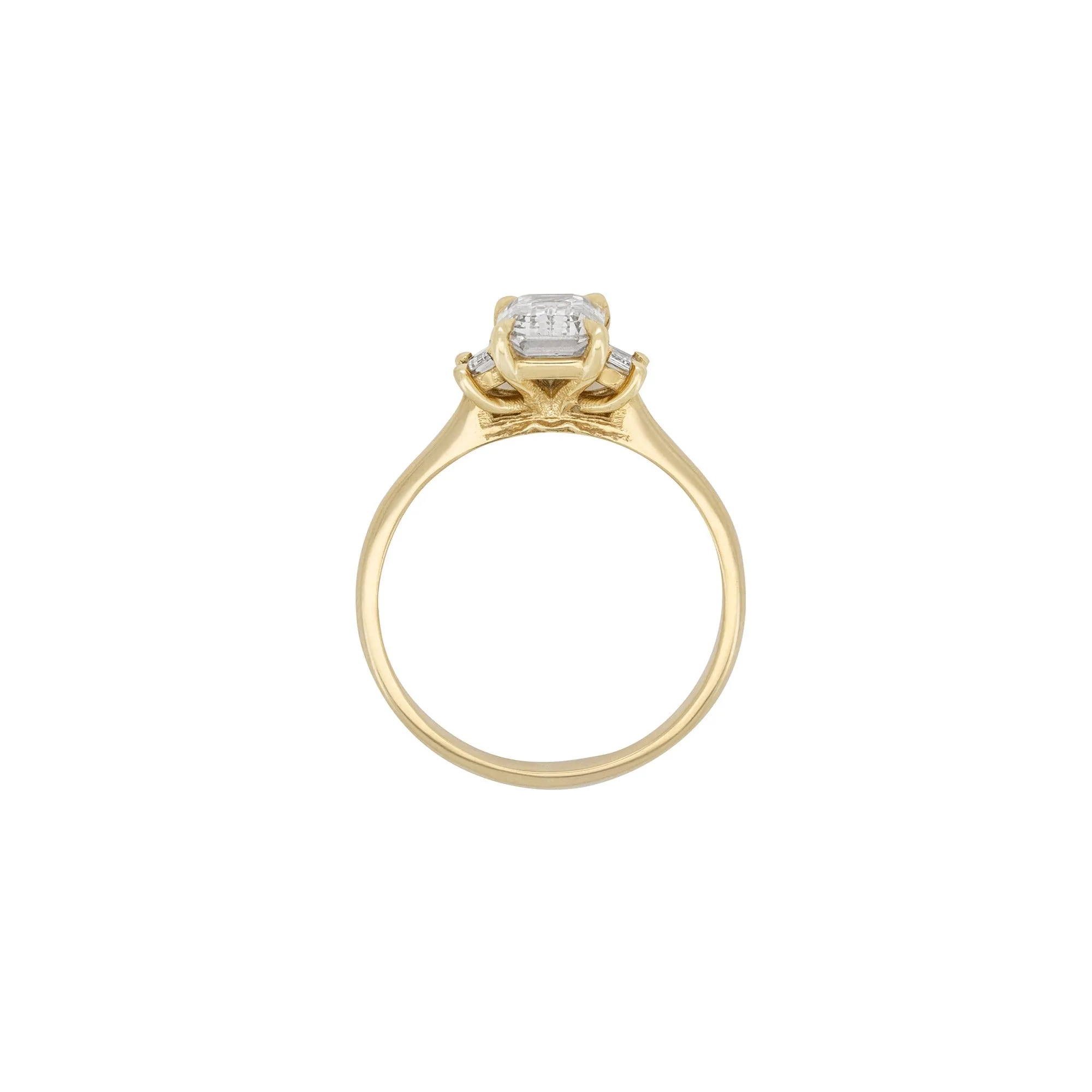 Hero 1.6ct Lab-Grown Diamond Engagement Ring - 14k Gold Polished Band