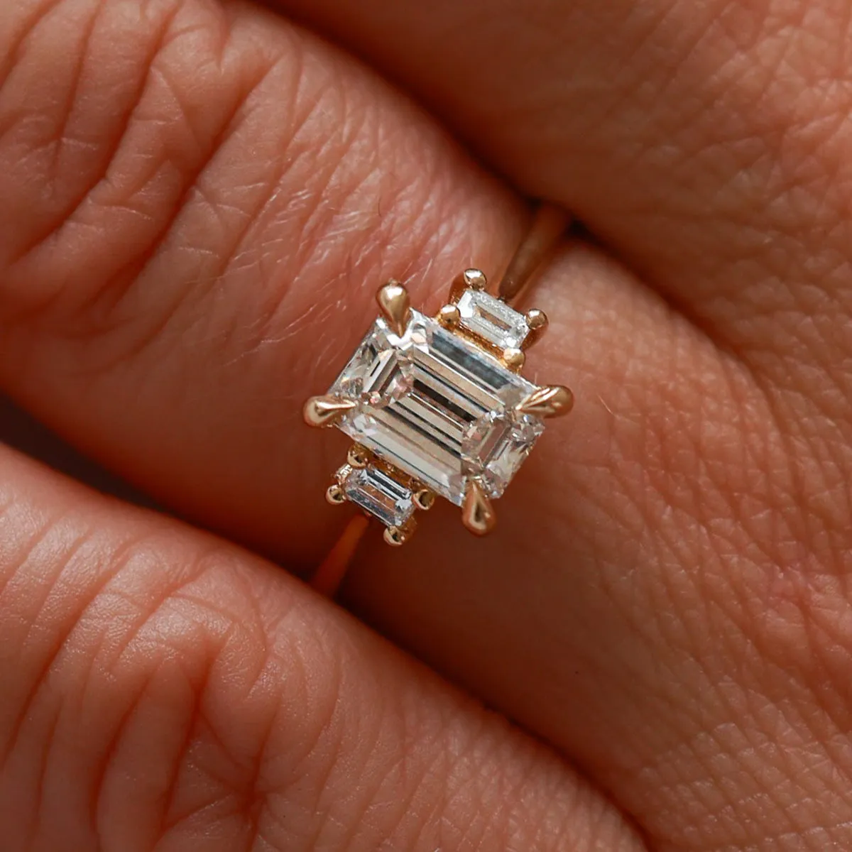 Hero 1.6ct Lab-Grown Diamond Engagement Ring - 14k White Gold Polished Band