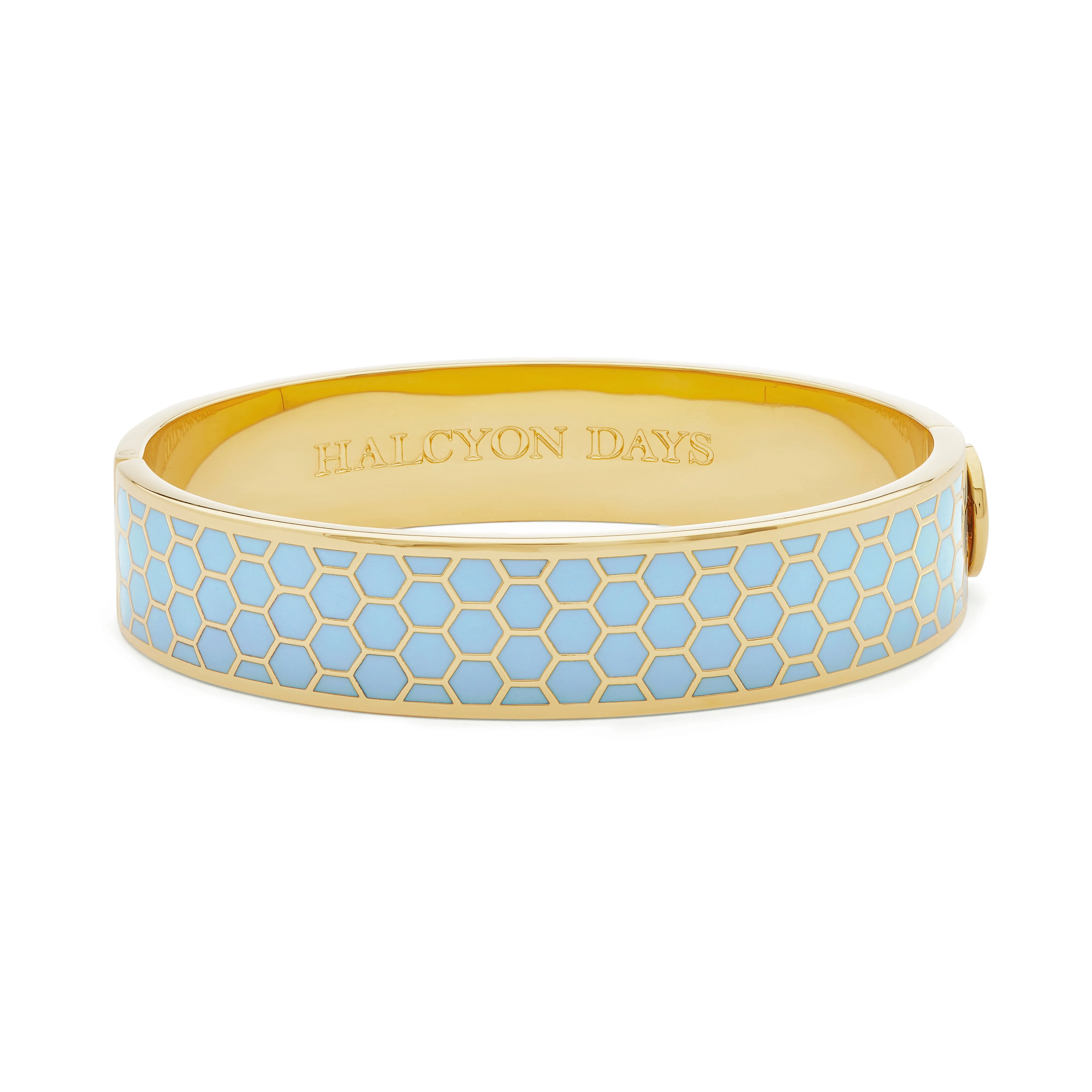 Honeycomb Forget-me-not & Gold Bangle
