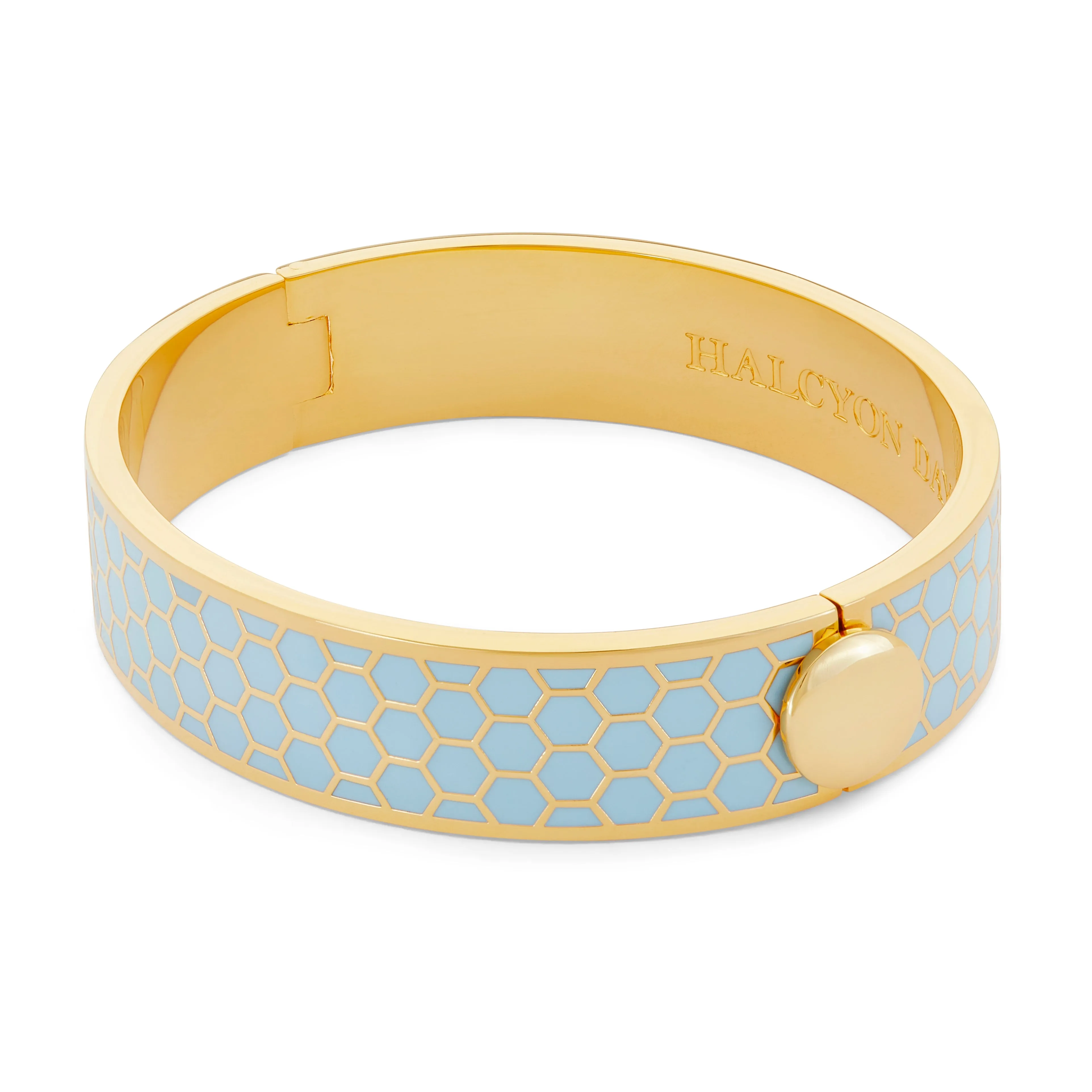 Honeycomb Forget-me-not & Gold Bangle