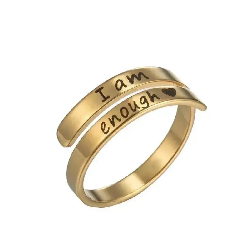 I am ENOUGH adjustable Ring