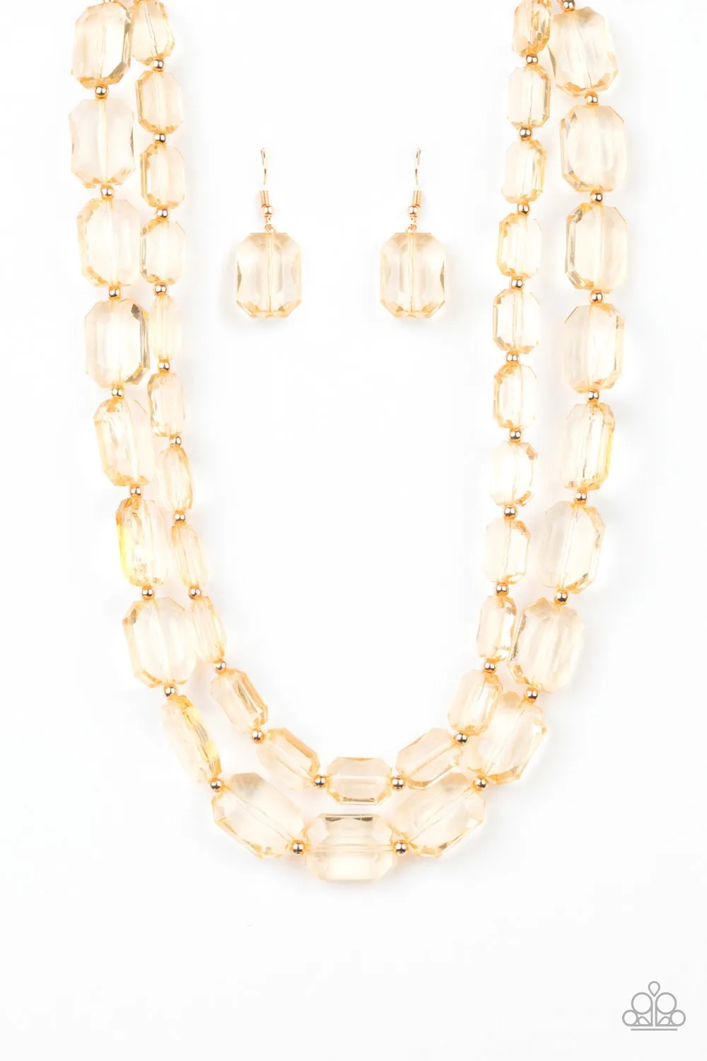 Ice Bank - Gold Necklace