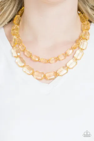Ice Bank - Gold Necklace