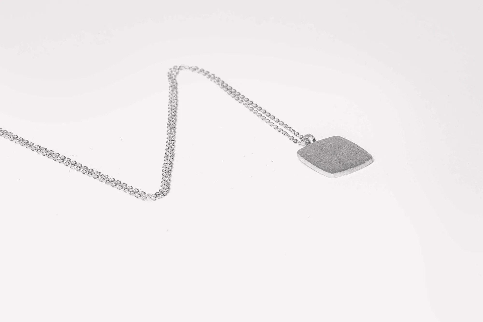 IX Cushion Silver Pendant