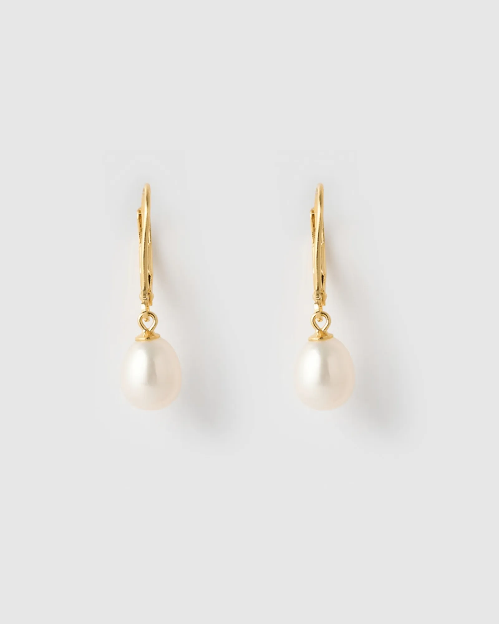 Izoa Juliet Earrings Gold Pearl