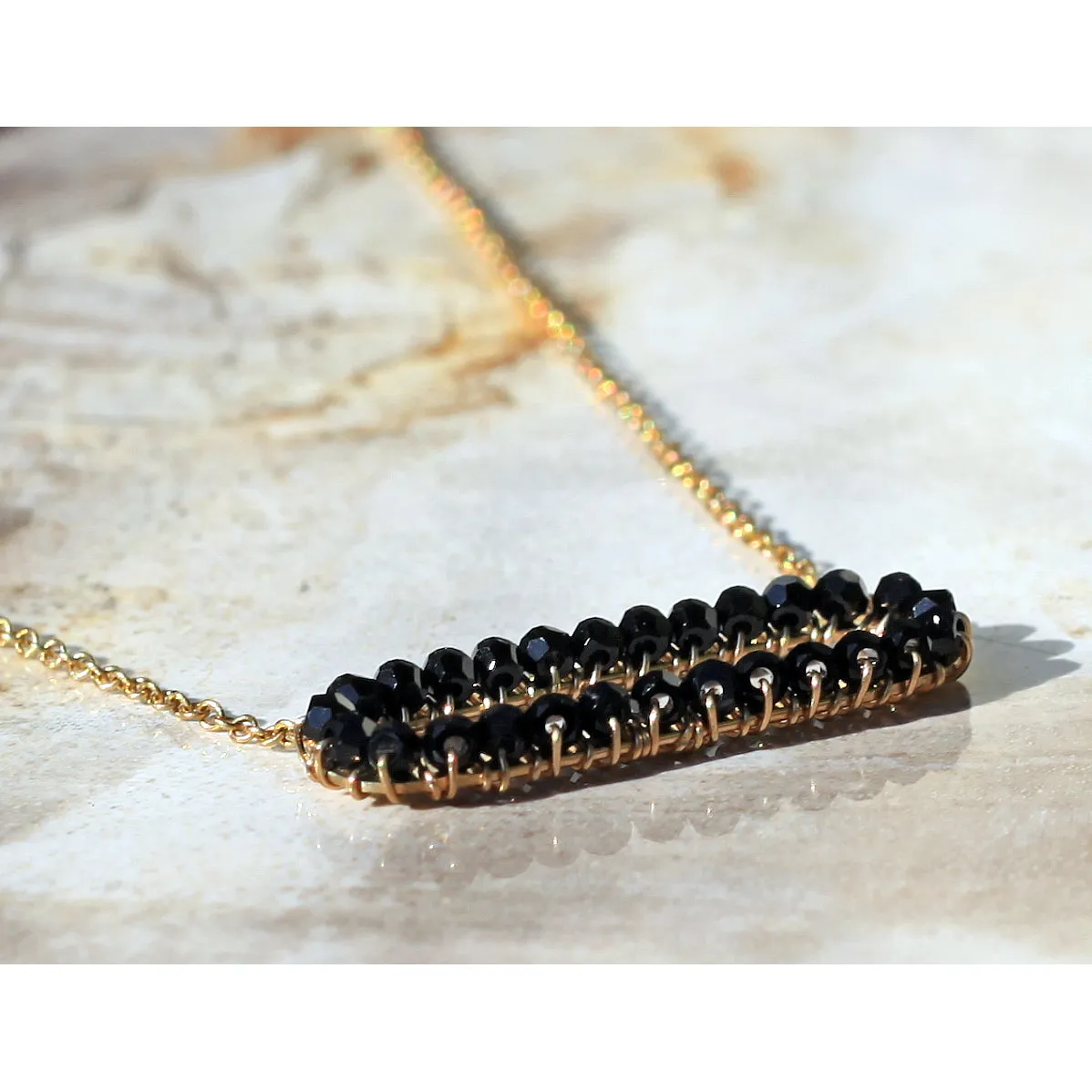 Jet Oval Necklace