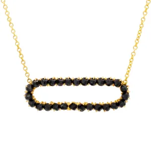 Jet Oval Necklace