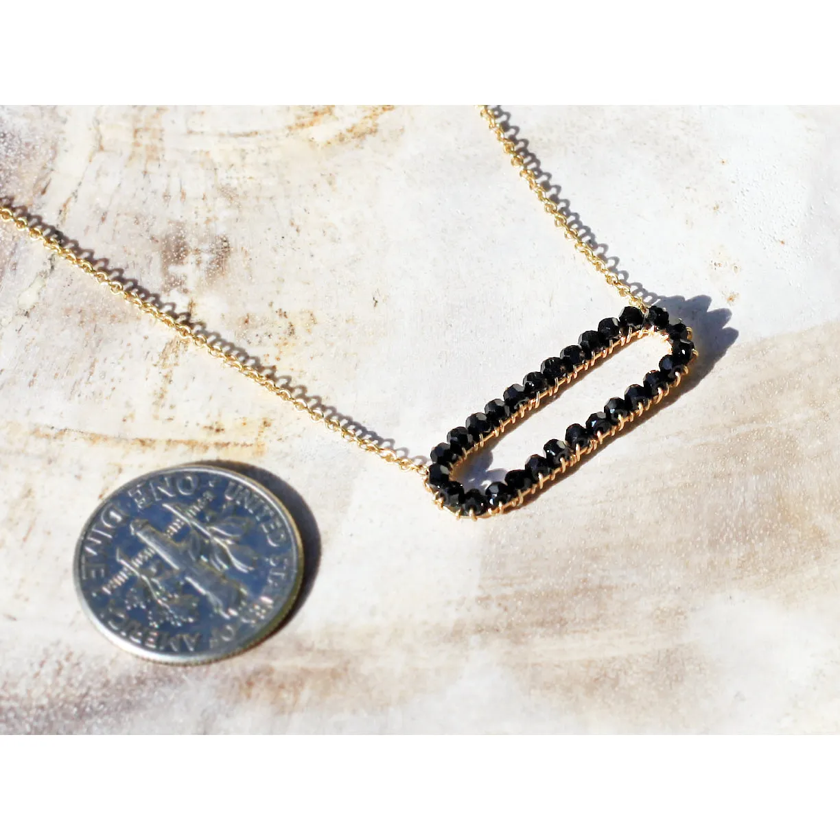 Jet Oval Necklace