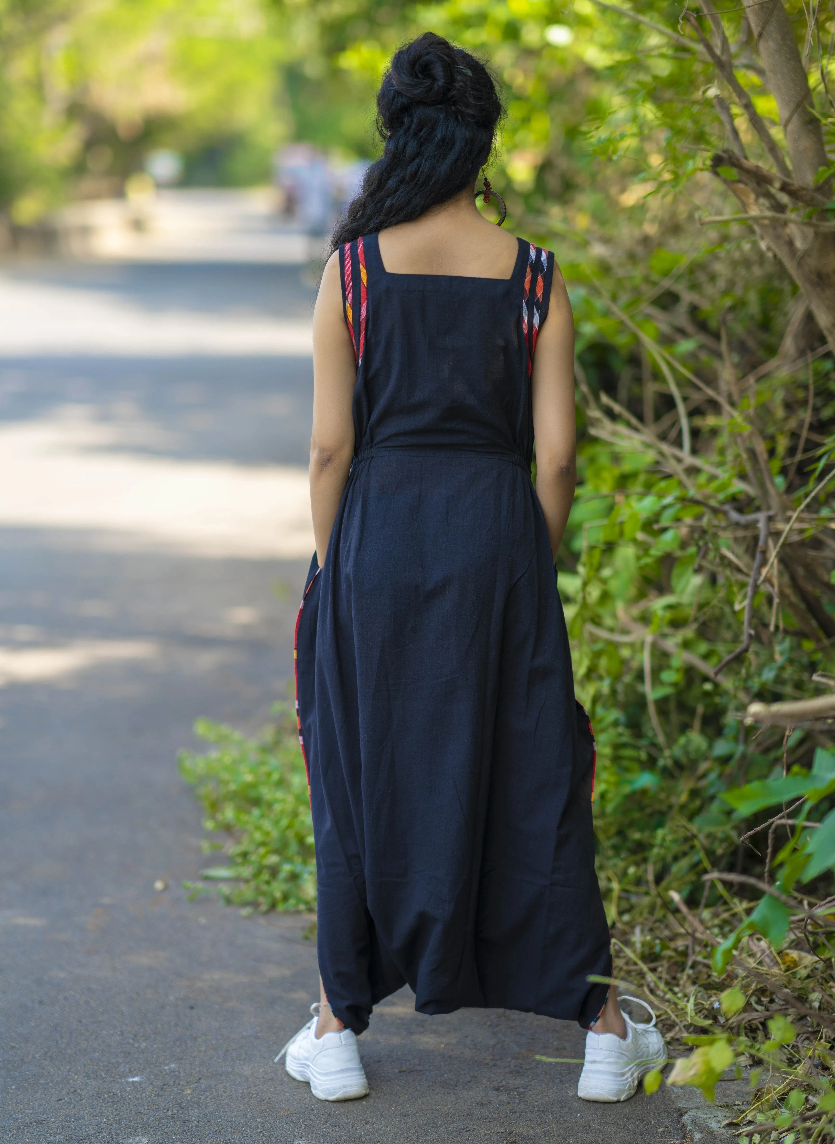 Jumpsuit with Gamcha detailing : HIJI BIJI