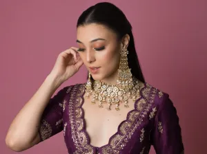 Kalki Bridal Kundan Jewellery Set - with Jhoomar Earrings