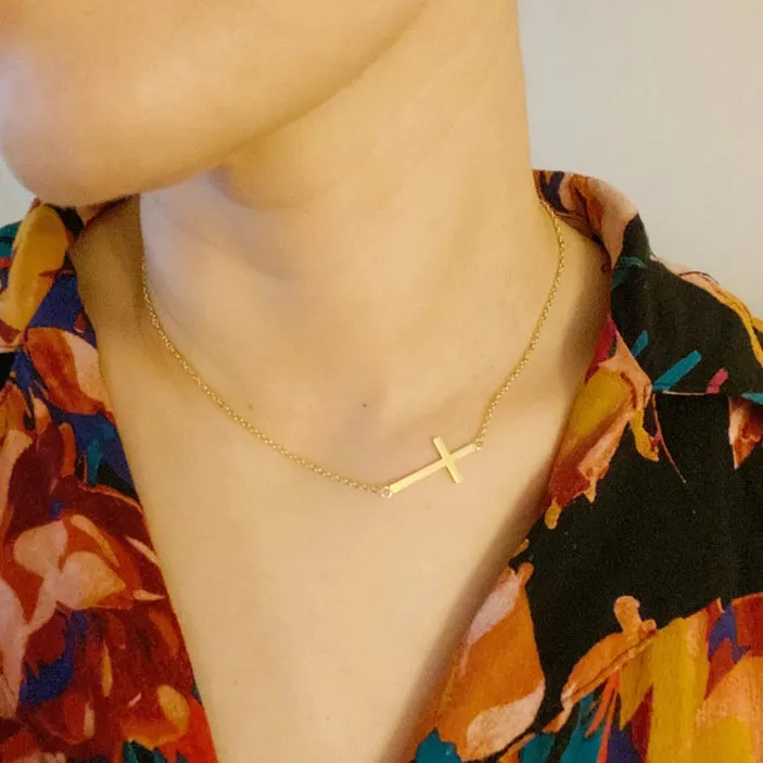 Kayla Cross Necklace - Ellison   Young