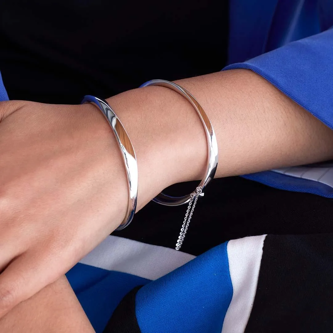 Kit Heath Bevel Cirque Hinged Bangle