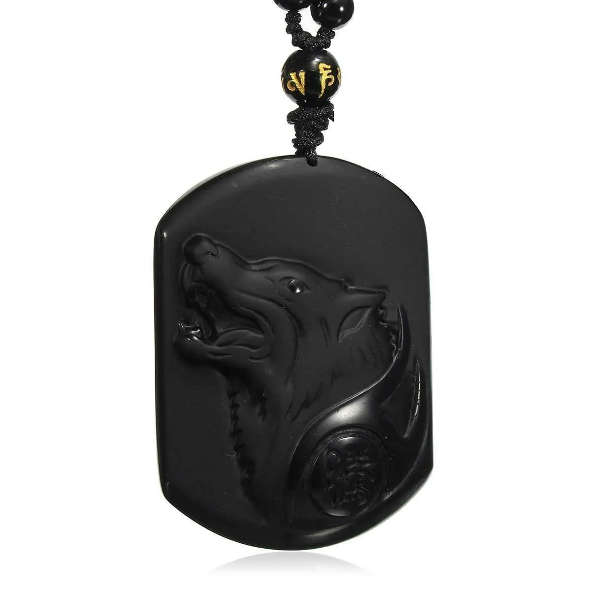 La Luna Sangre Obsidian Werewolf Necklace